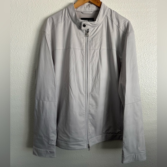 Michael Kors Travel Engineered Water Repellent Jacket Pearl Grey